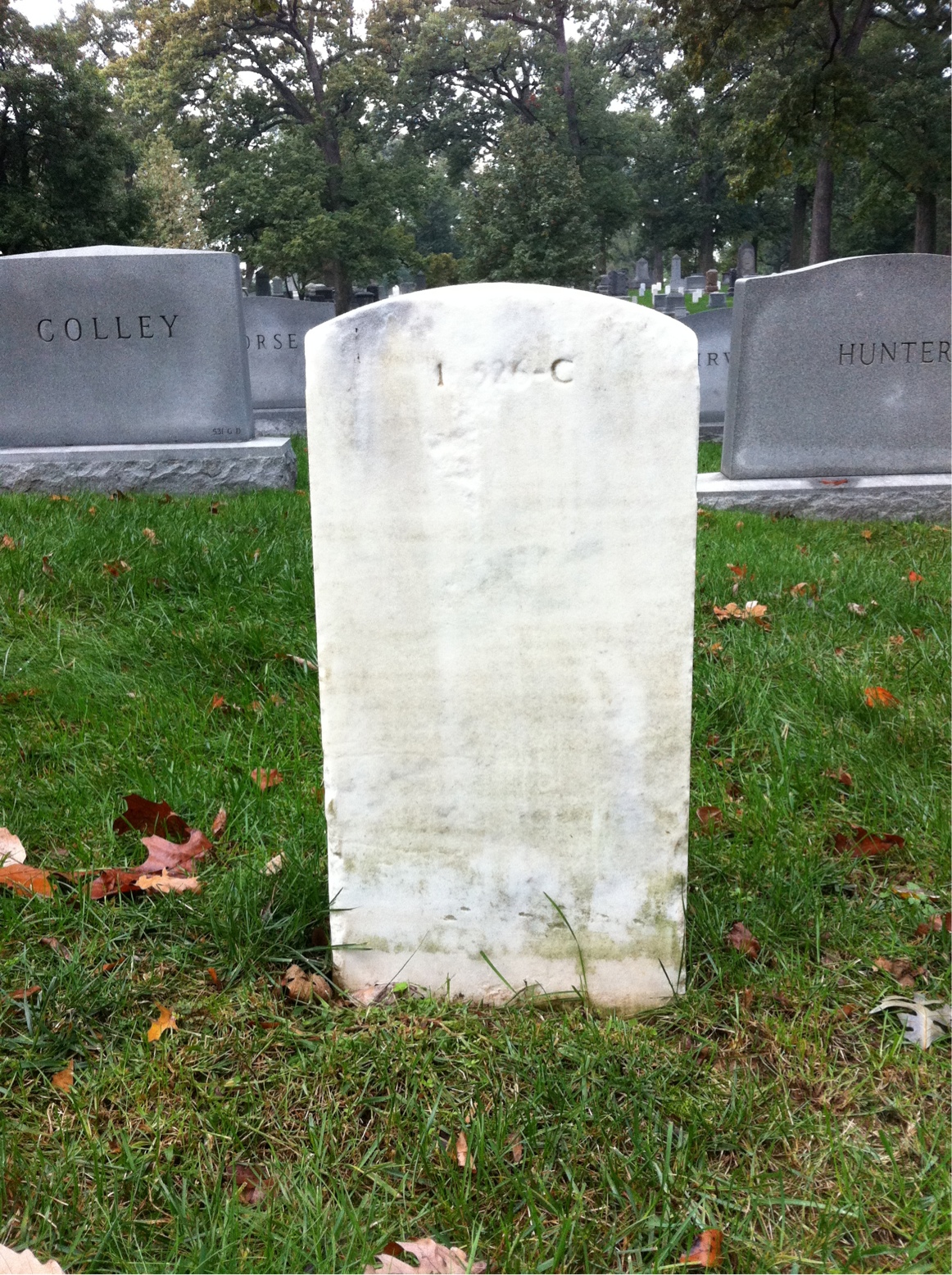 Back of headstone — Linnea Akerley