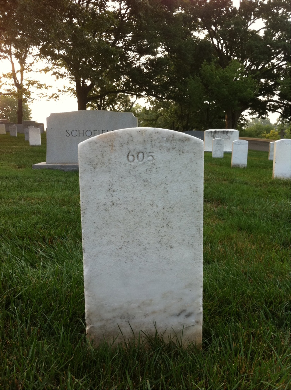 Back of headstone — Charles Myers