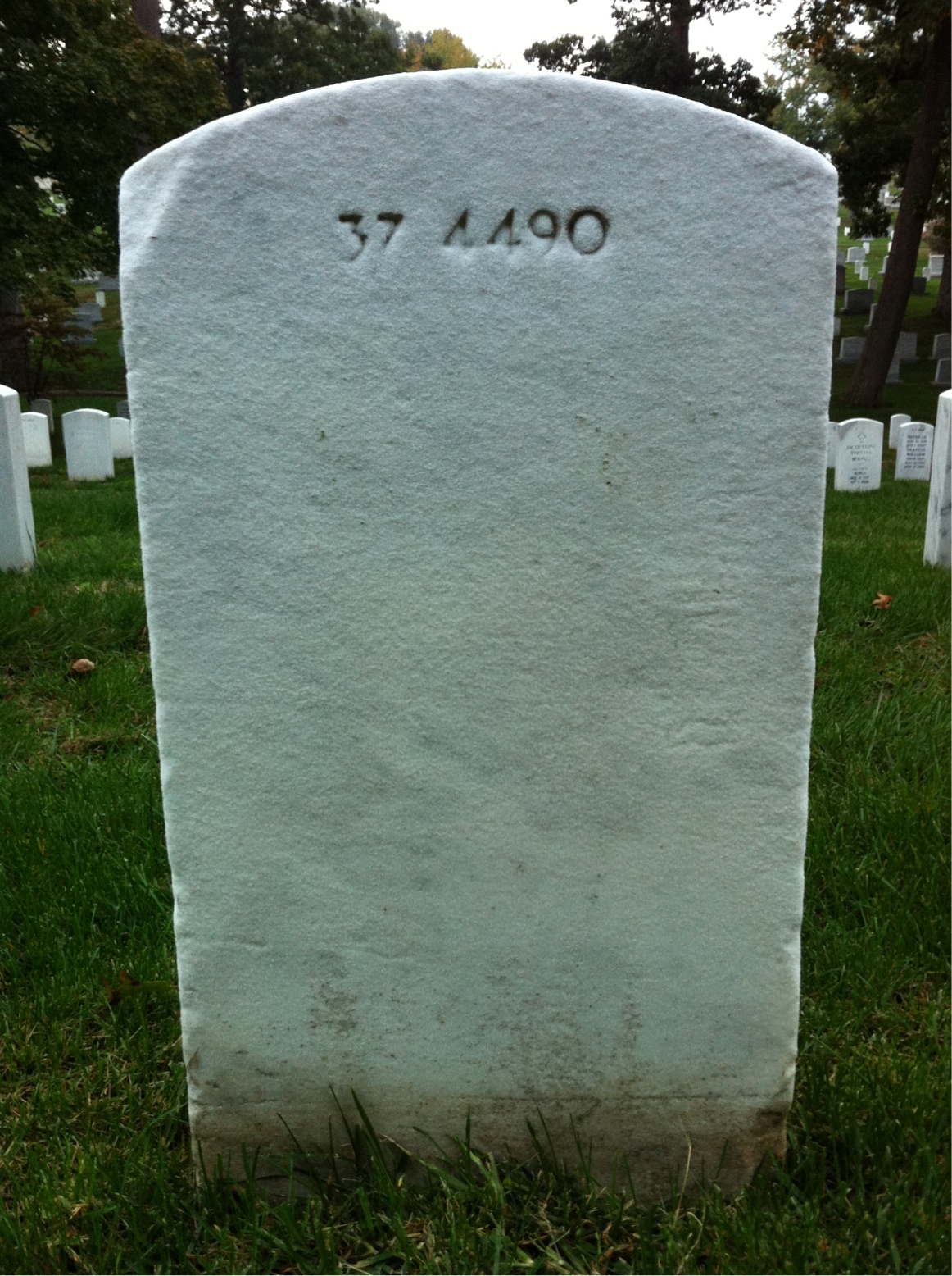 Back of headstone — Samuel Bierman