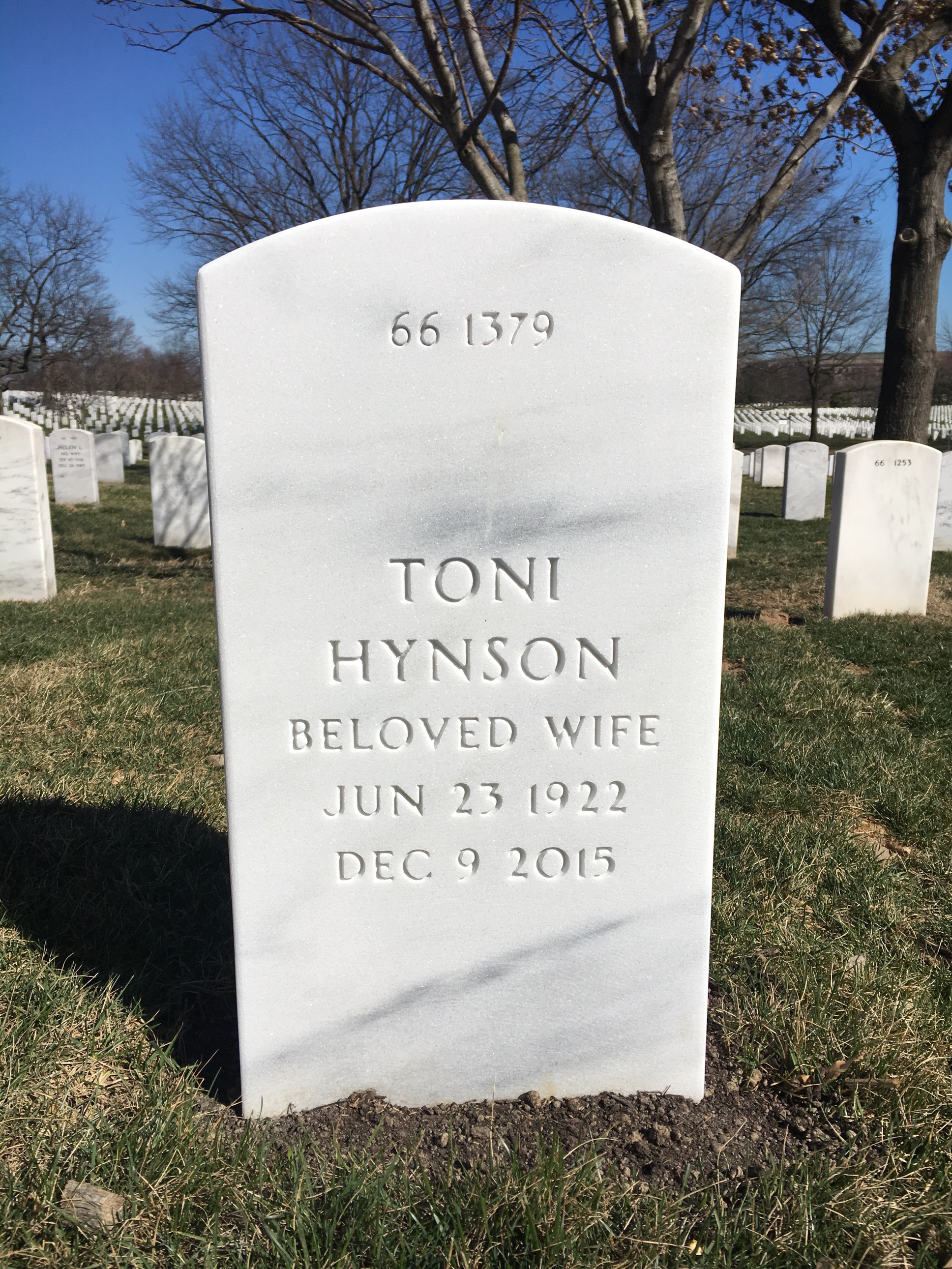 Back of headstone — Frank Lawson