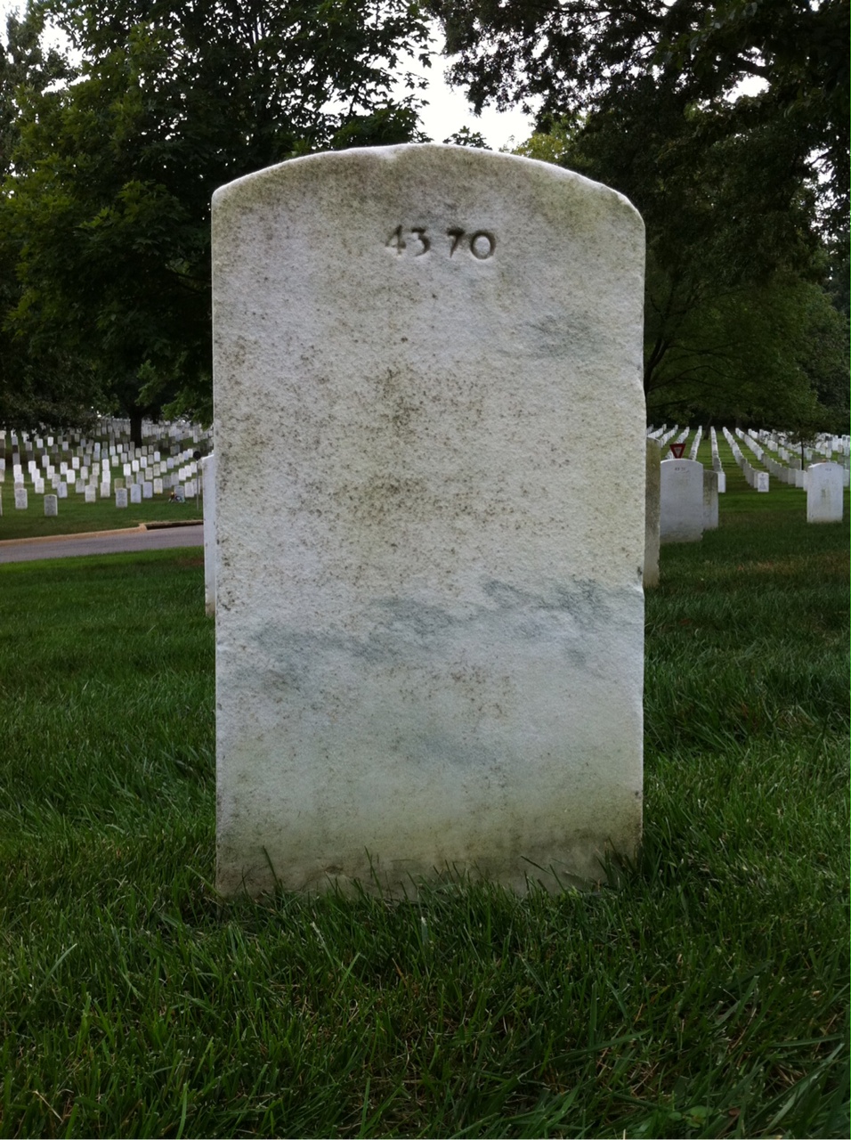 Back of headstone — Zachery Bailey