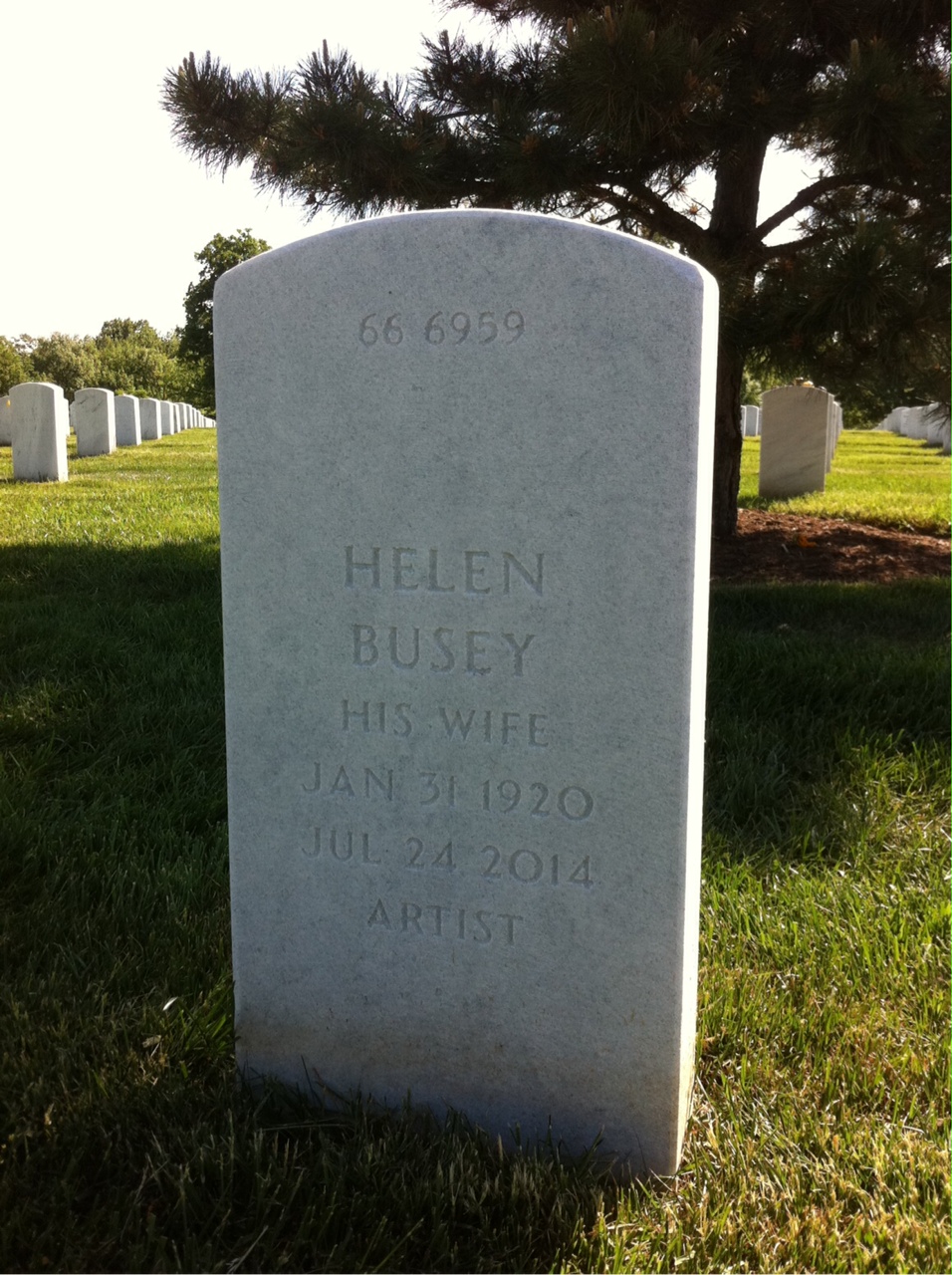 Back of headstone — John Wood