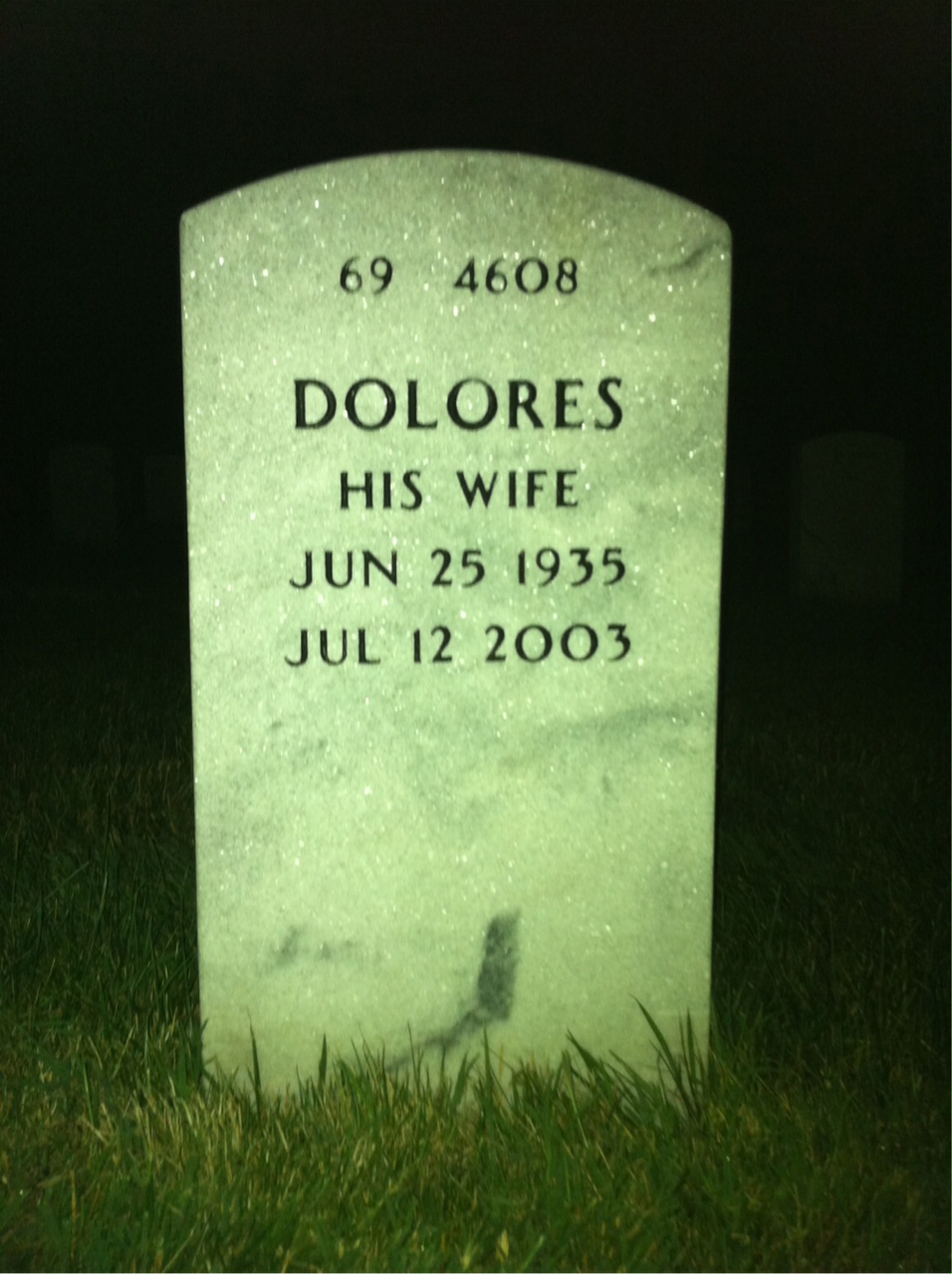 Back of headstone — Thomas Givens