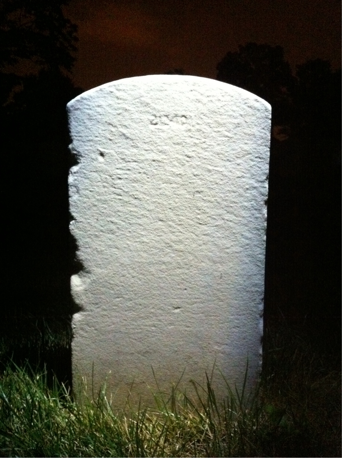 Back of headstone — Joseph Myers
