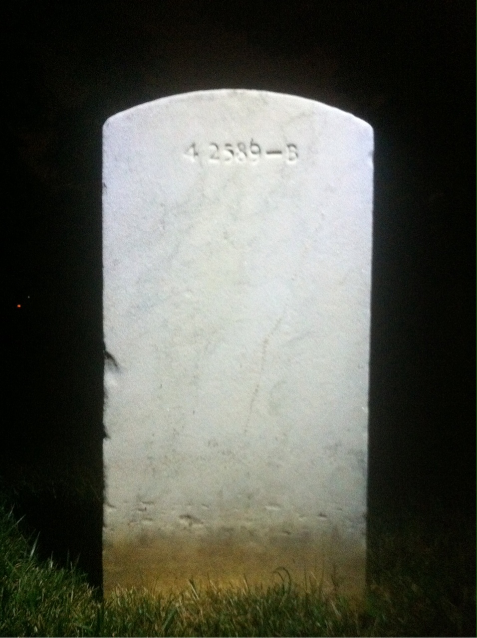 Back of headstone — George Atz