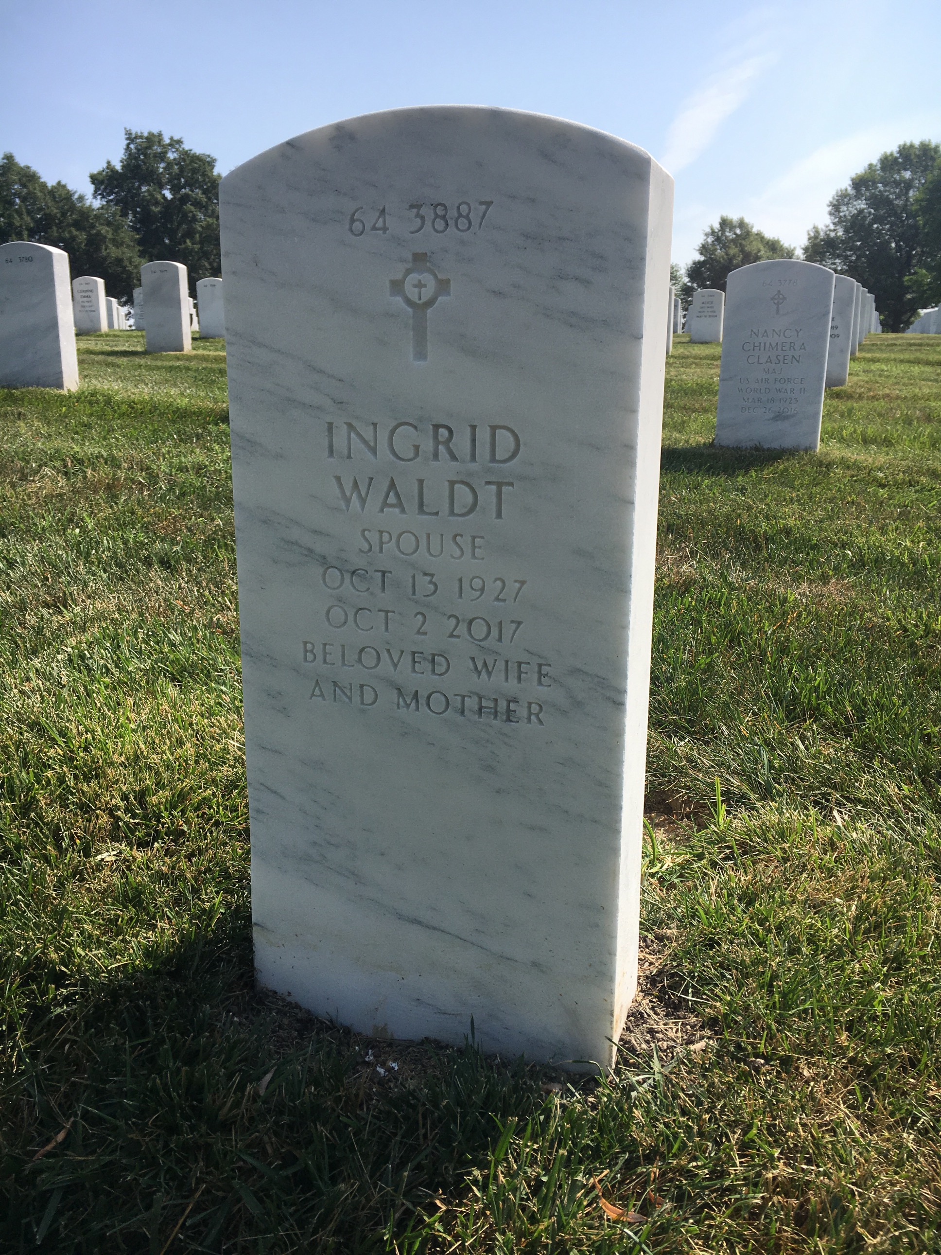 Back of headstone — William Gillilland