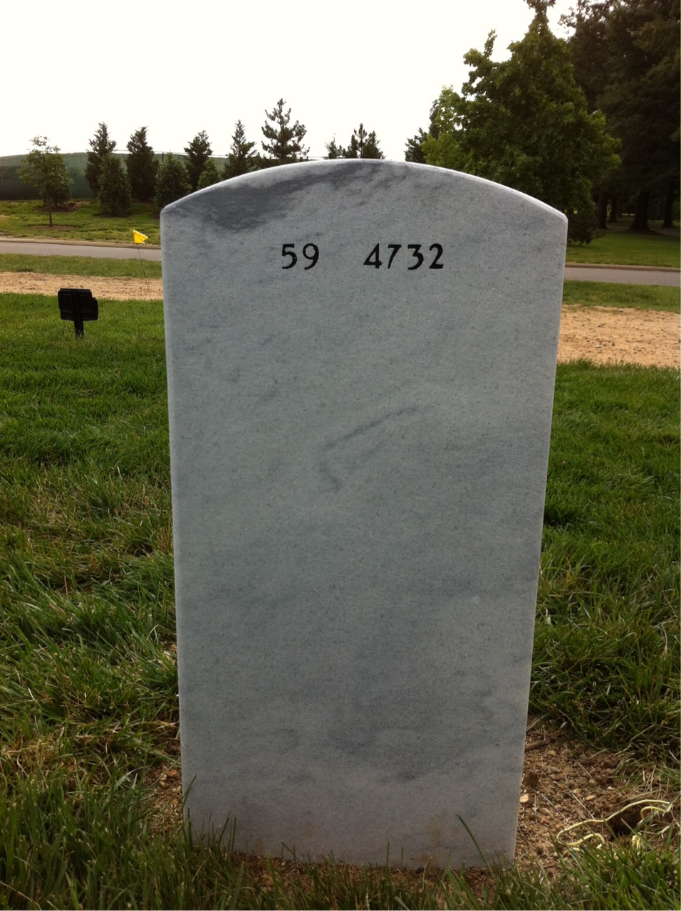 Back of headstone — Emilio Balmaceda