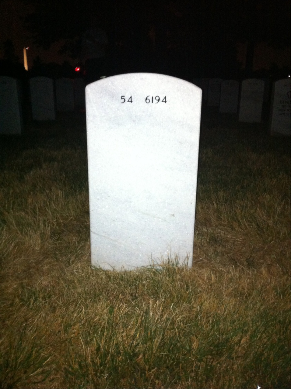 Back of headstone — Kent Curtis