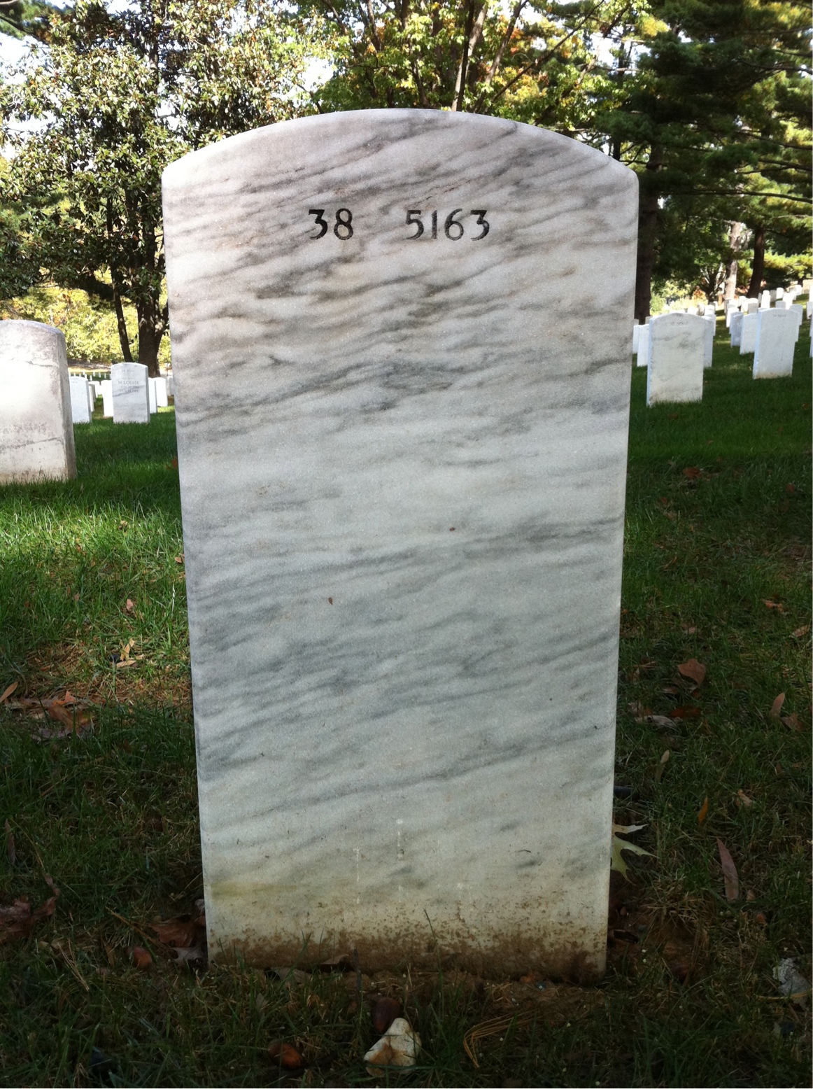 Back of headstone — William Maddox