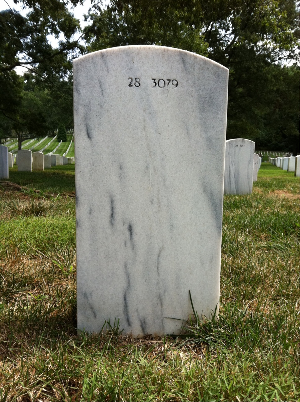 Back of headstone — Marion Cunningham