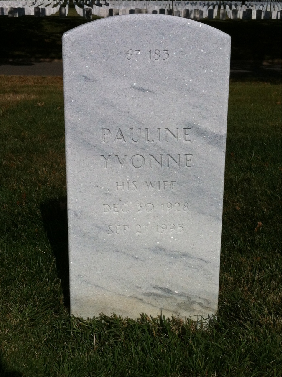 Back of headstone — William Charles Hatch