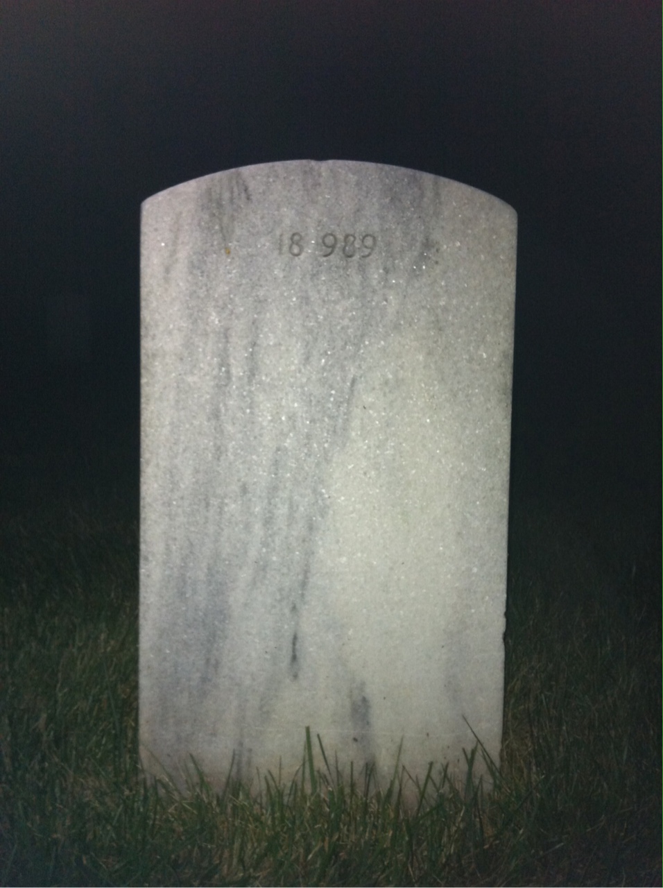 Back of headstone — Ollie Morss