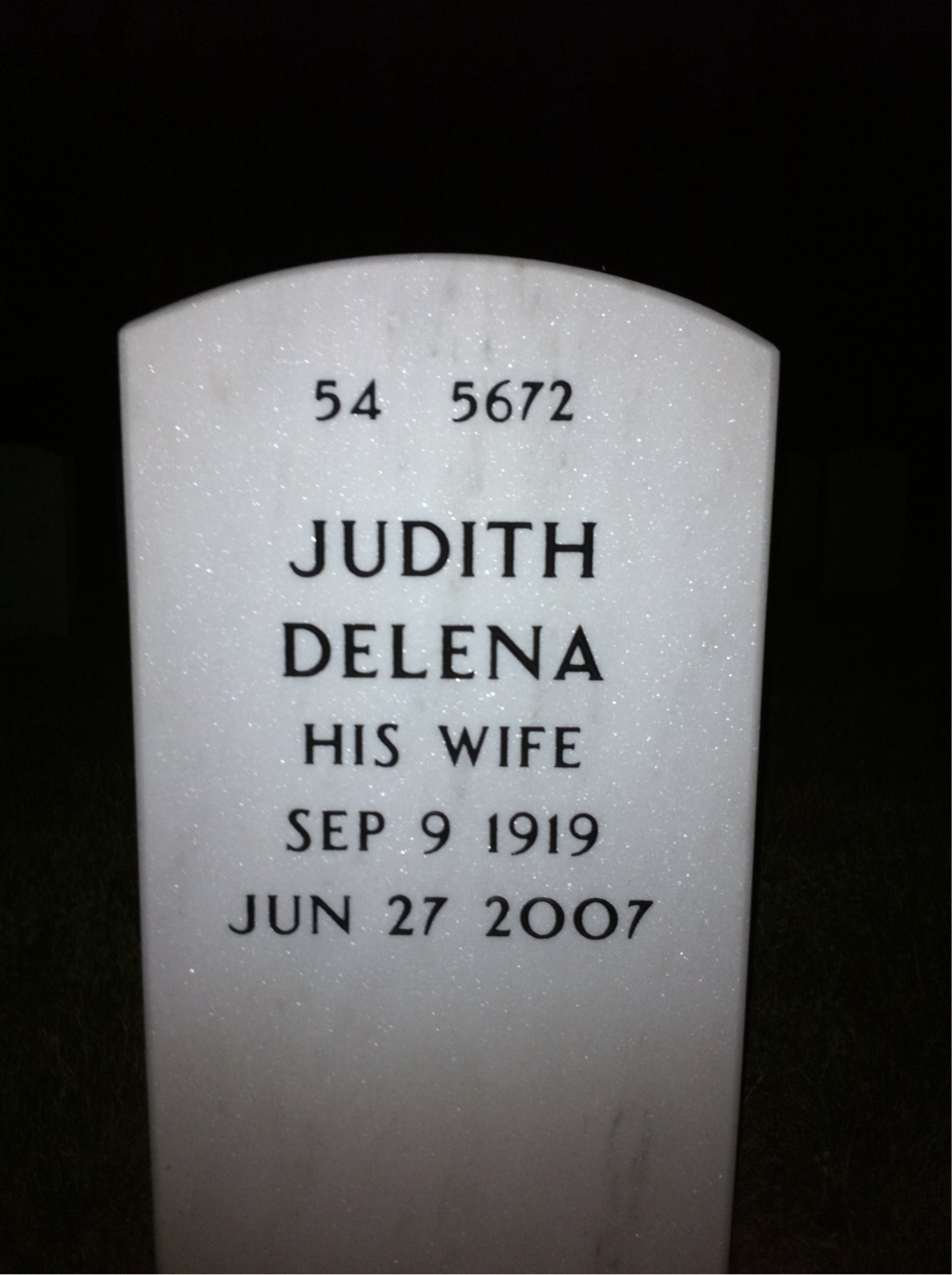 Back of headstone — Emmett Phillips