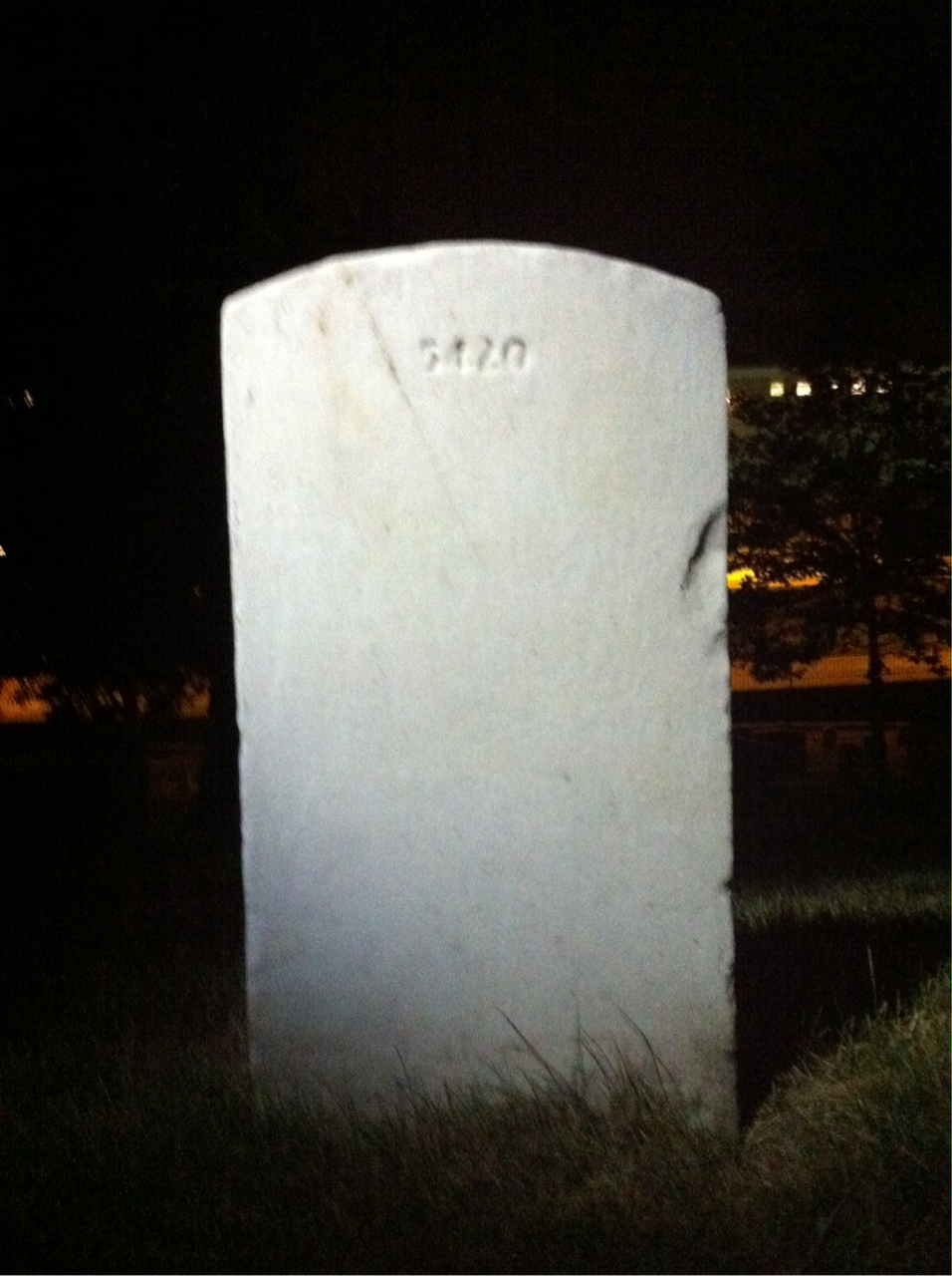 Back of headstone — Alexander Arnold