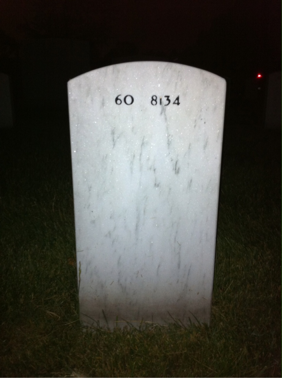 Back of headstone — Alfred Clement