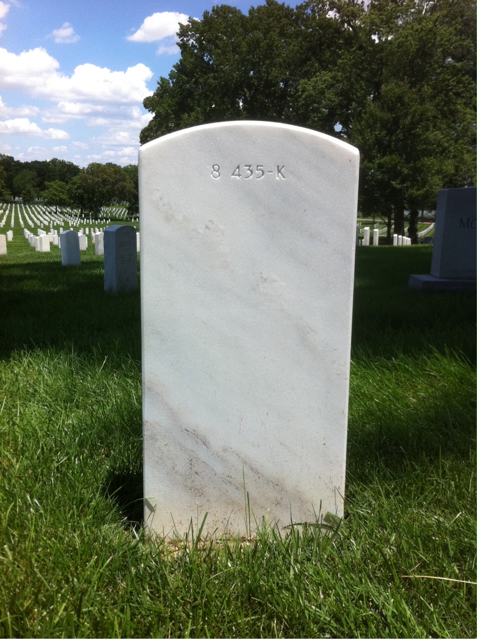 Back of headstone — Joseph Murphy