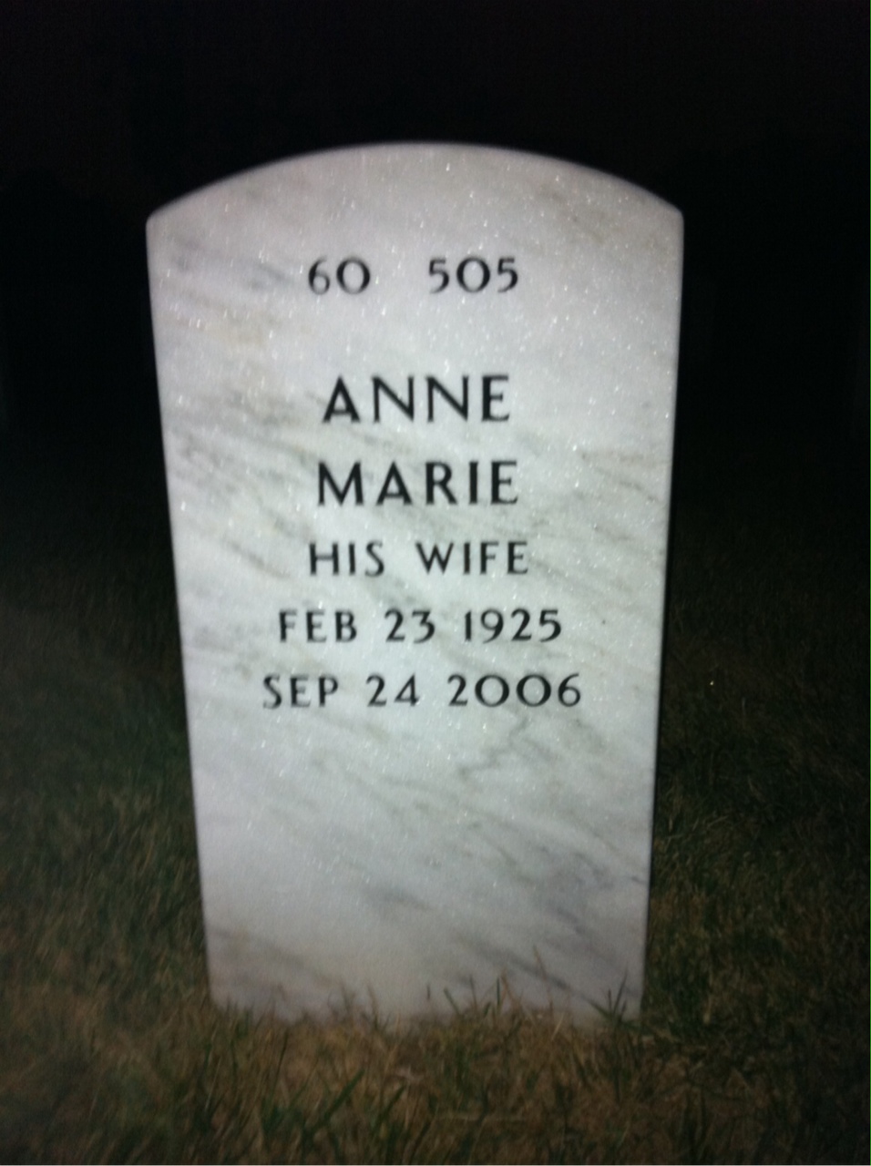 Back of headstone — James Curtin