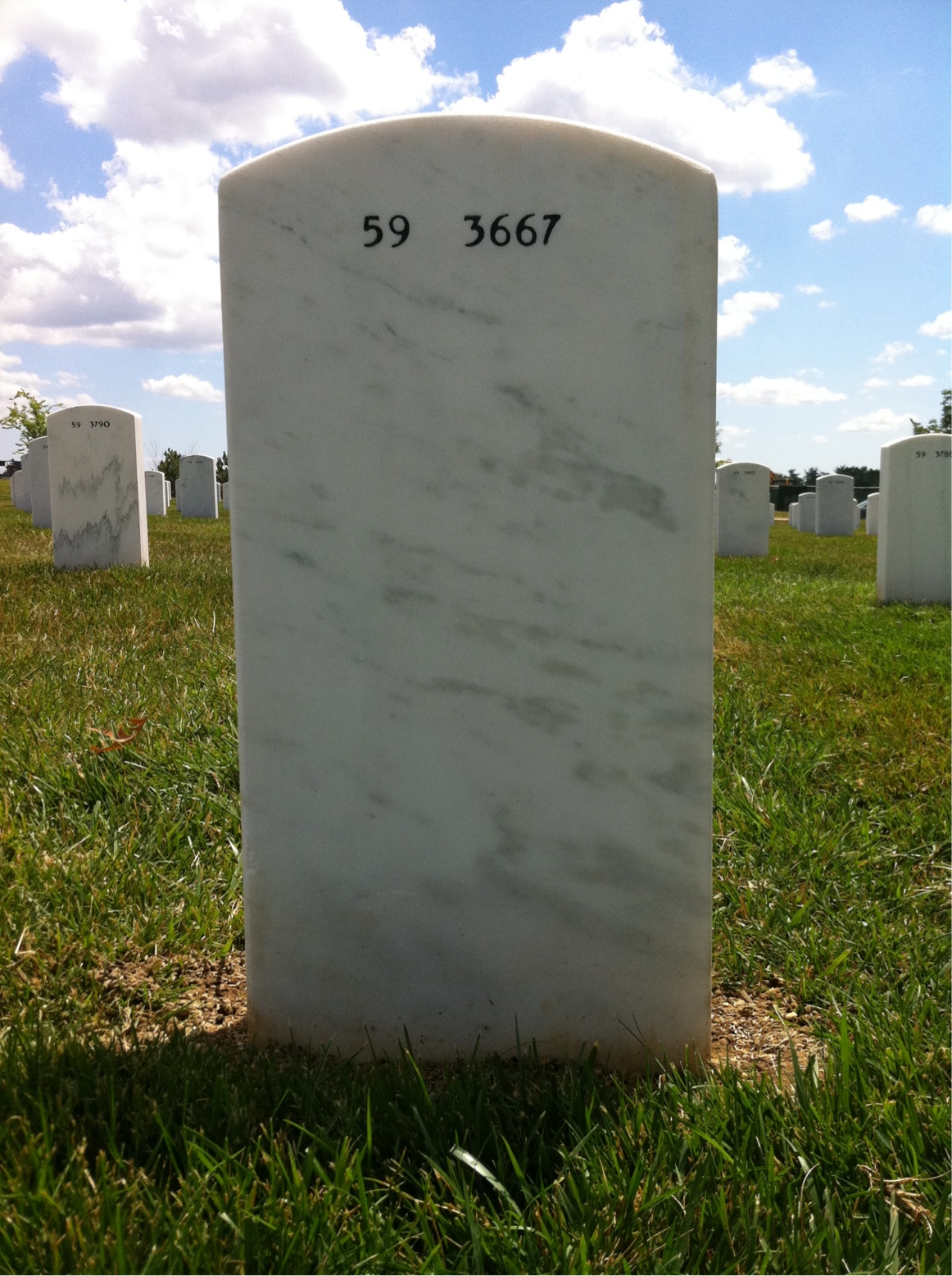 Back of headstone — Stanley Kettle