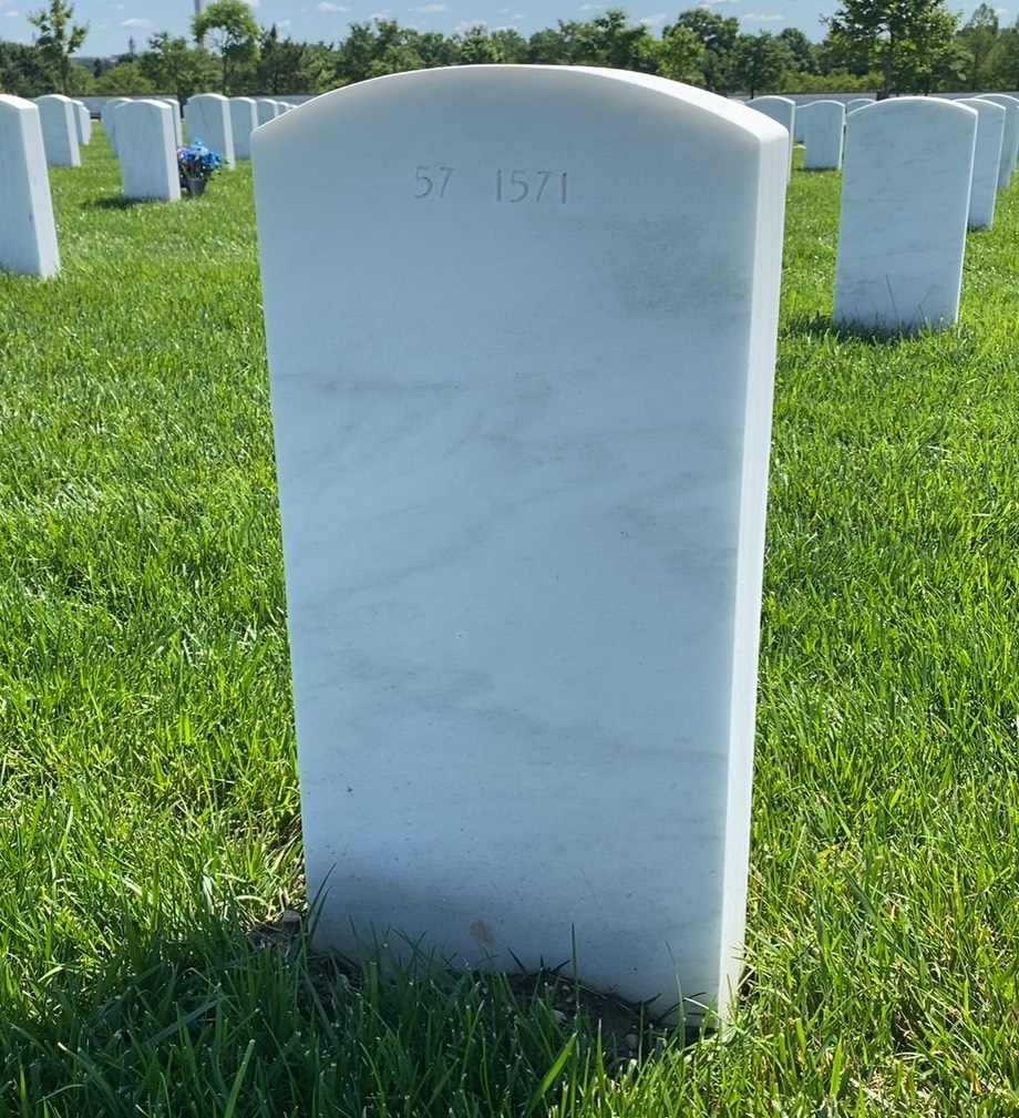 Back of headstone — William Aylward