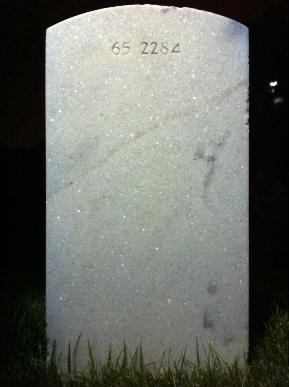 Back of headstone — Daniel Johns