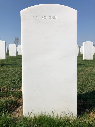 Back of headstone — Kylle Jacob White