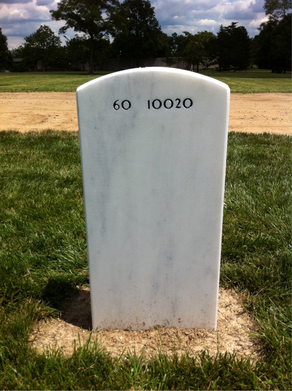 Back of headstone — Samuel Johnson