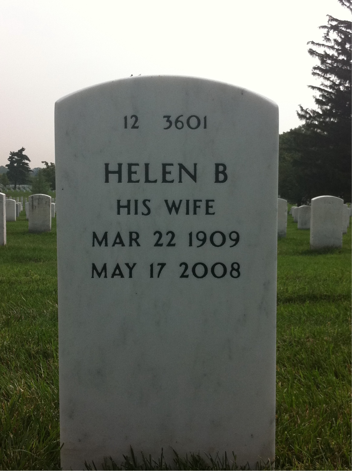 Back of headstone — Edward Mccarthy