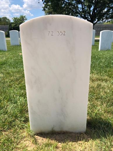 Back of headstone — William R Roberts