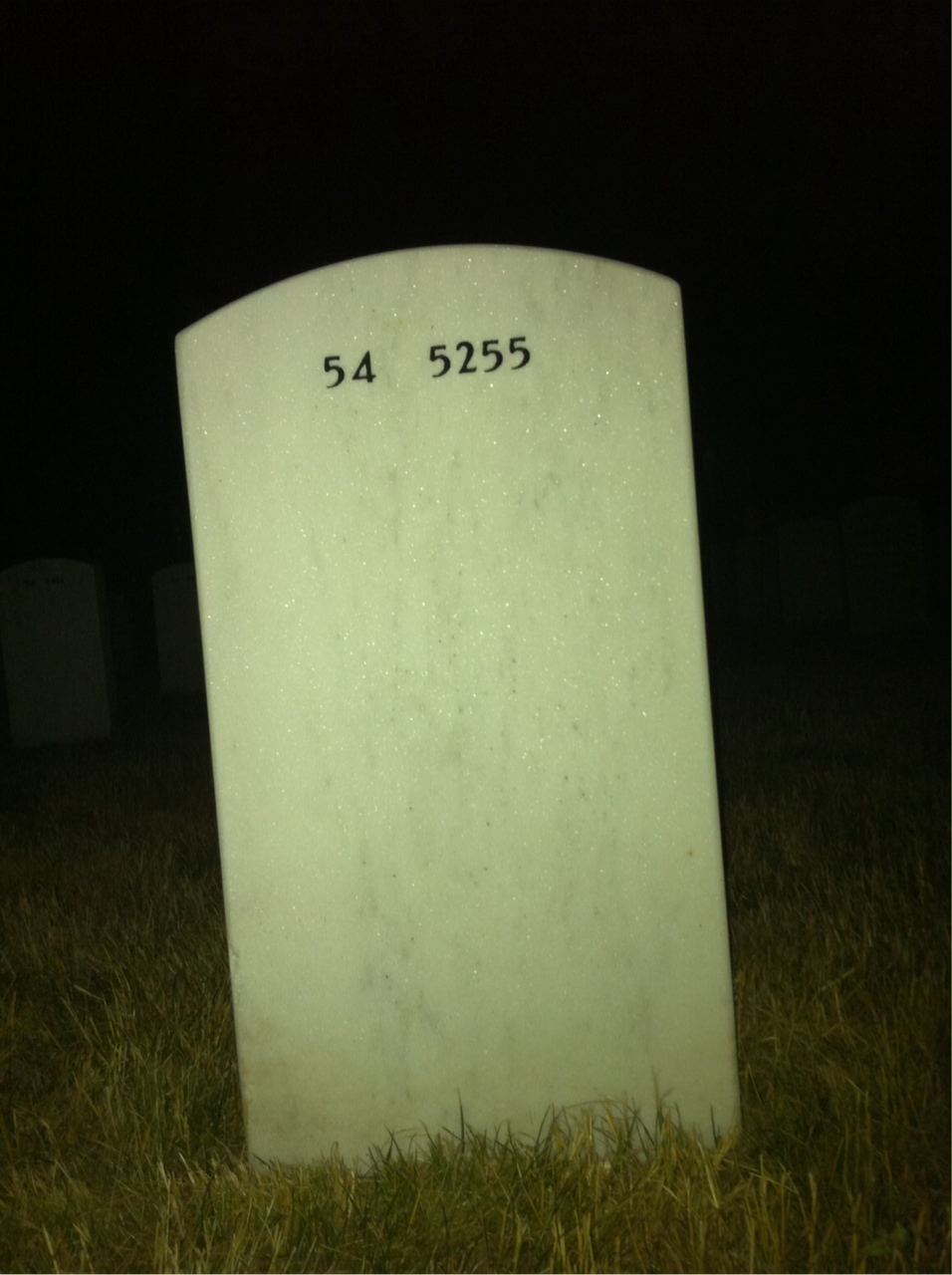 Back of headstone — Esle Perry