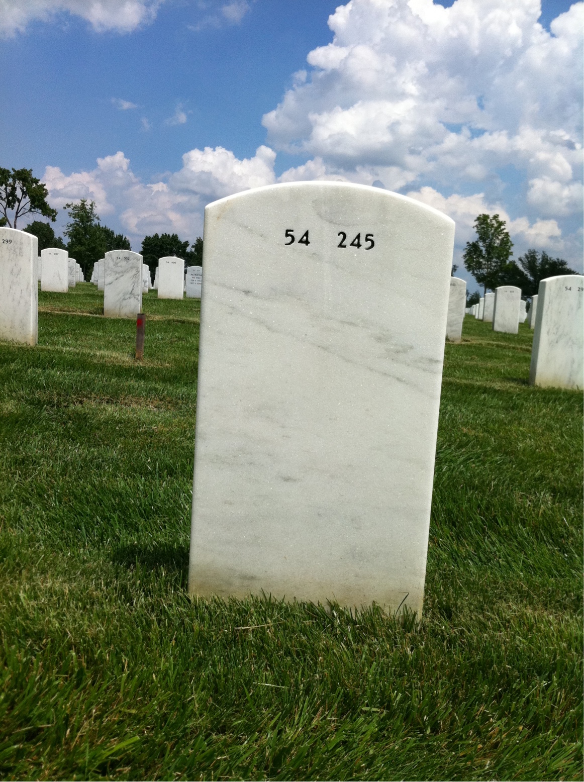Back of headstone — Alliene Ehalt