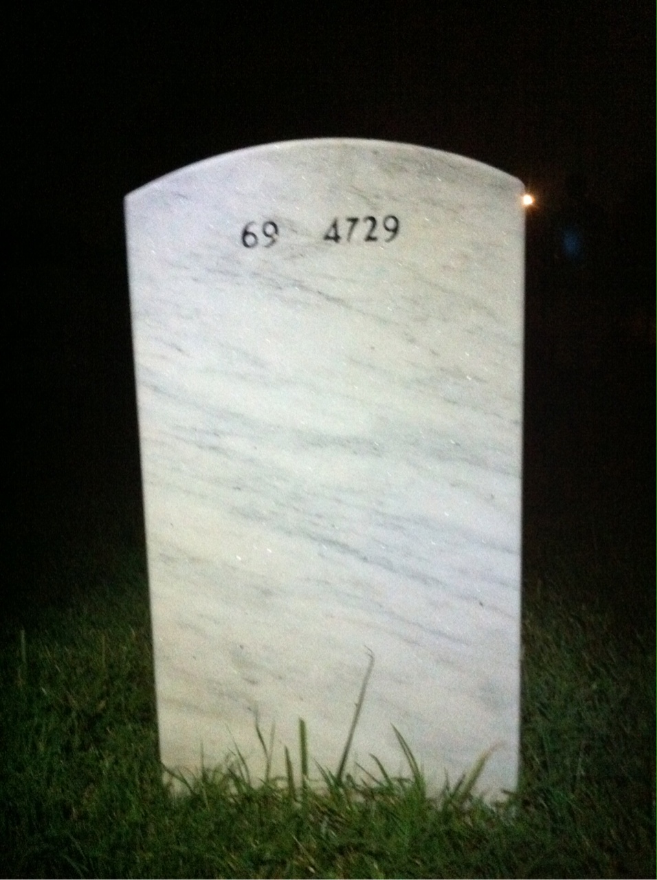 Back of headstone — Jerome Mcgillicuddy