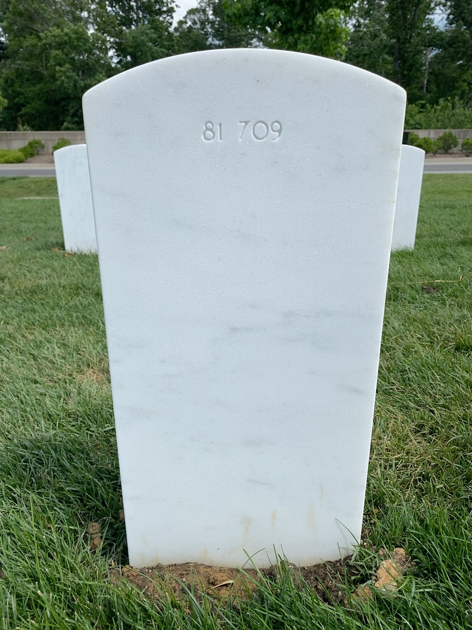 Back of headstone — William E Smith