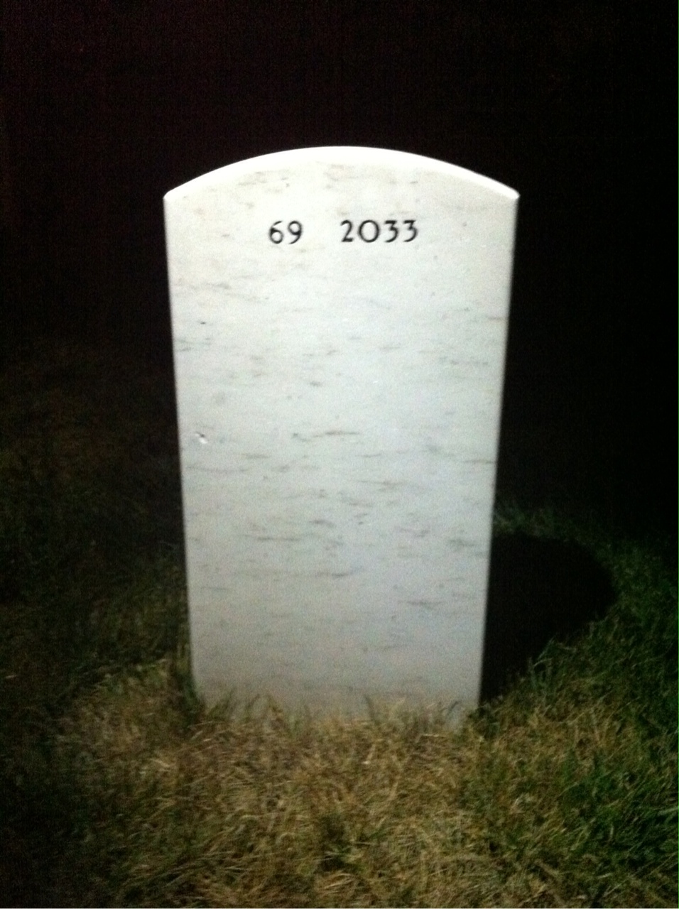 Back of headstone — Laurent Lafond