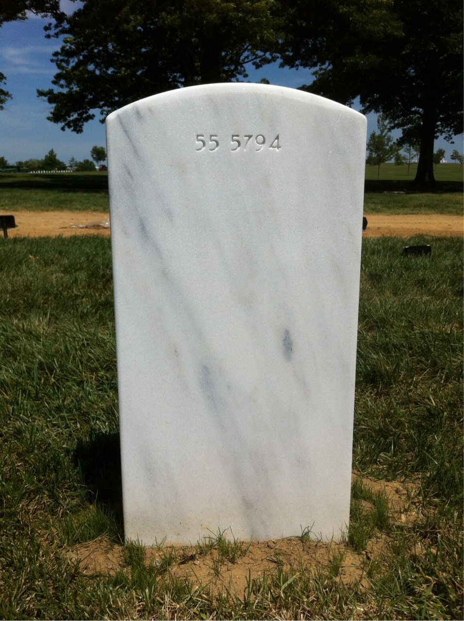 Back of headstone — William Lloyd Norris