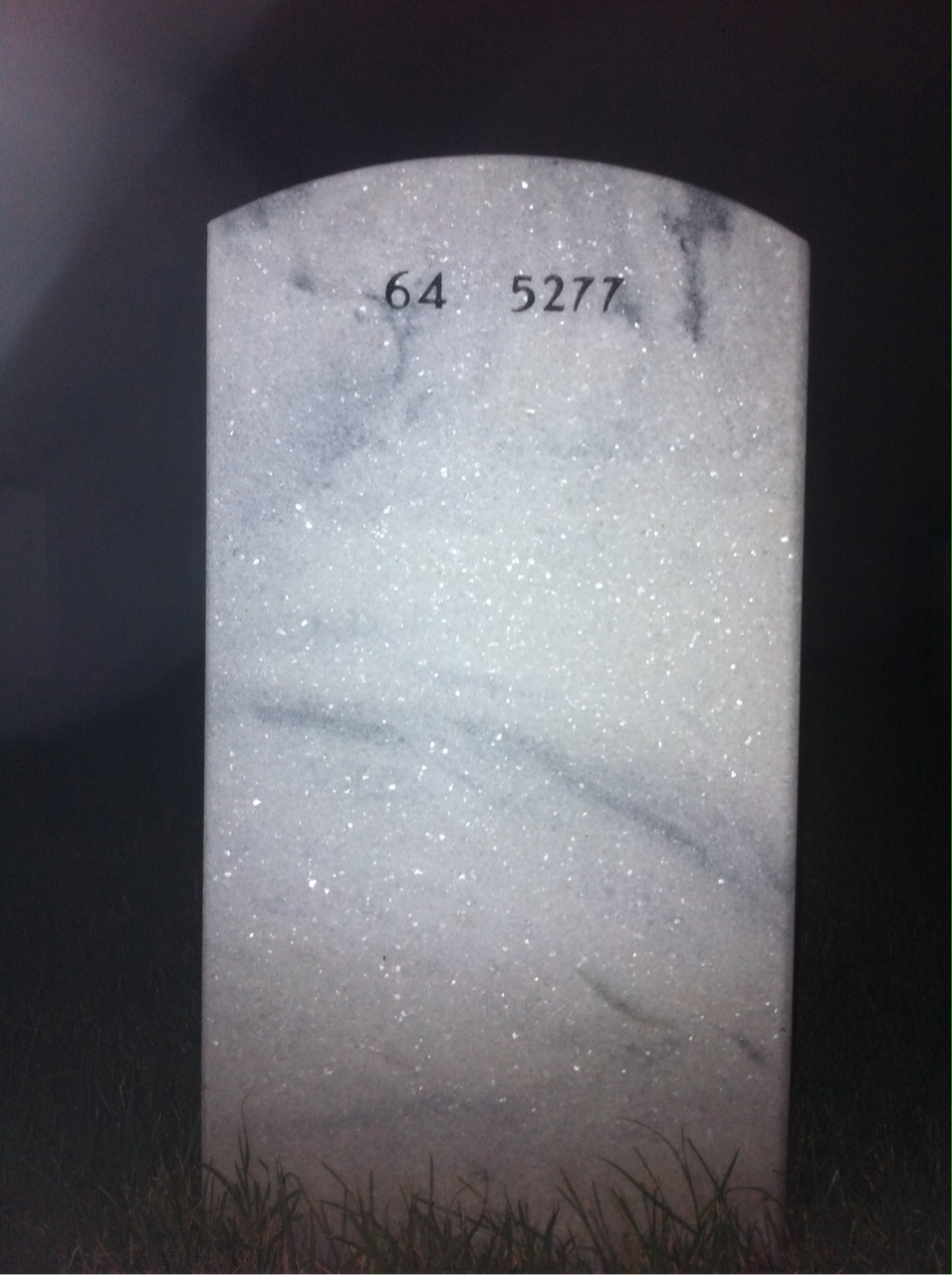 Back of headstone — Joseph Steele