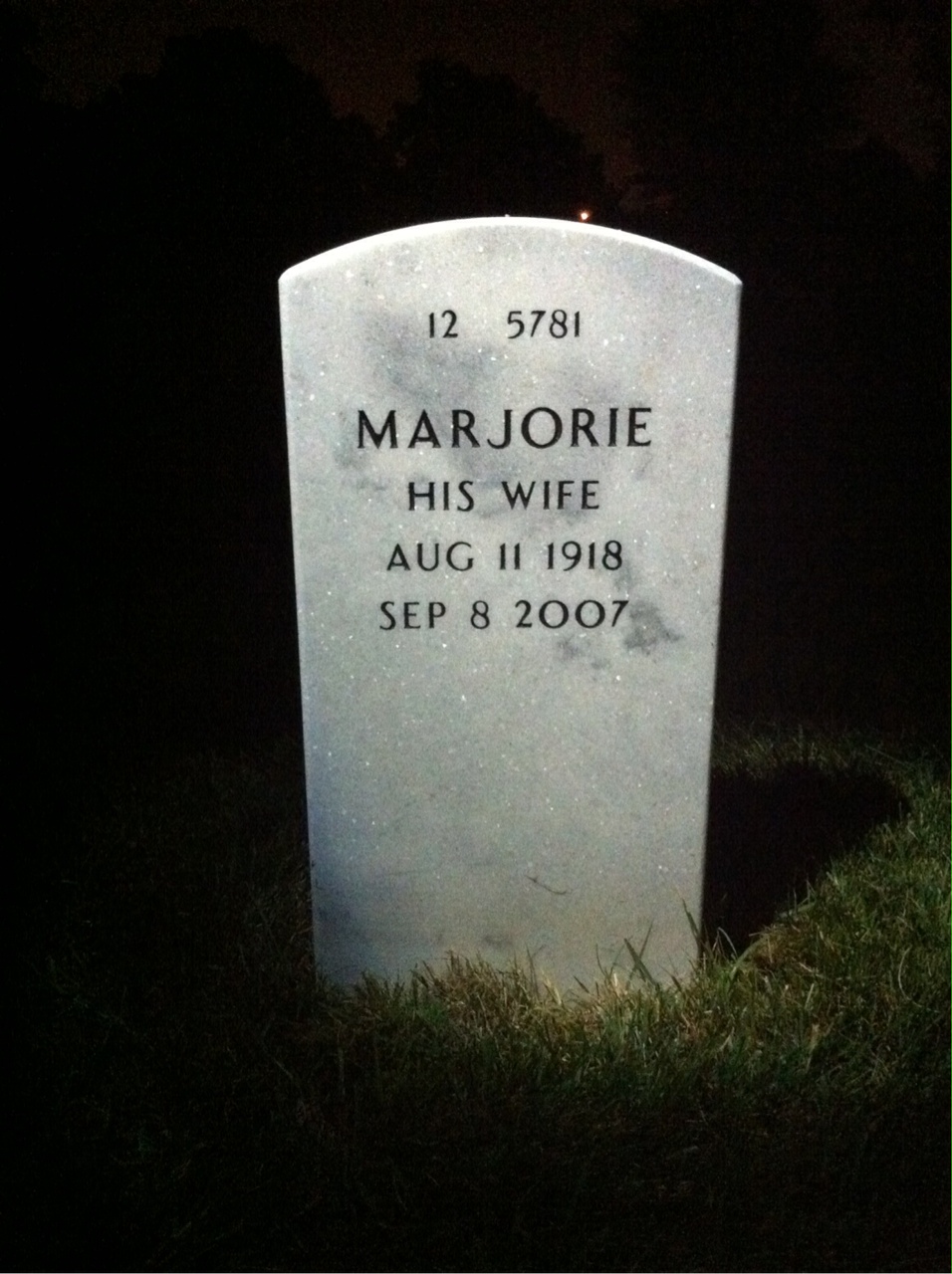 Back of headstone — Edward Rose