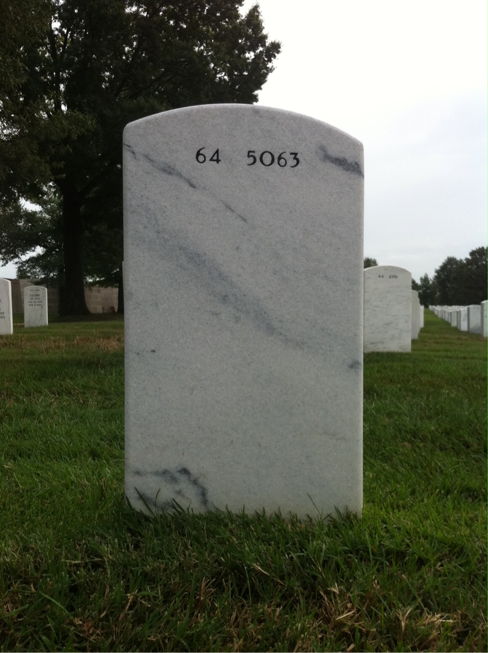 Back of headstone — William Wright