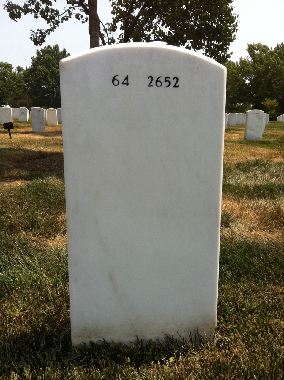 Back of headstone — Deborah Sprecker