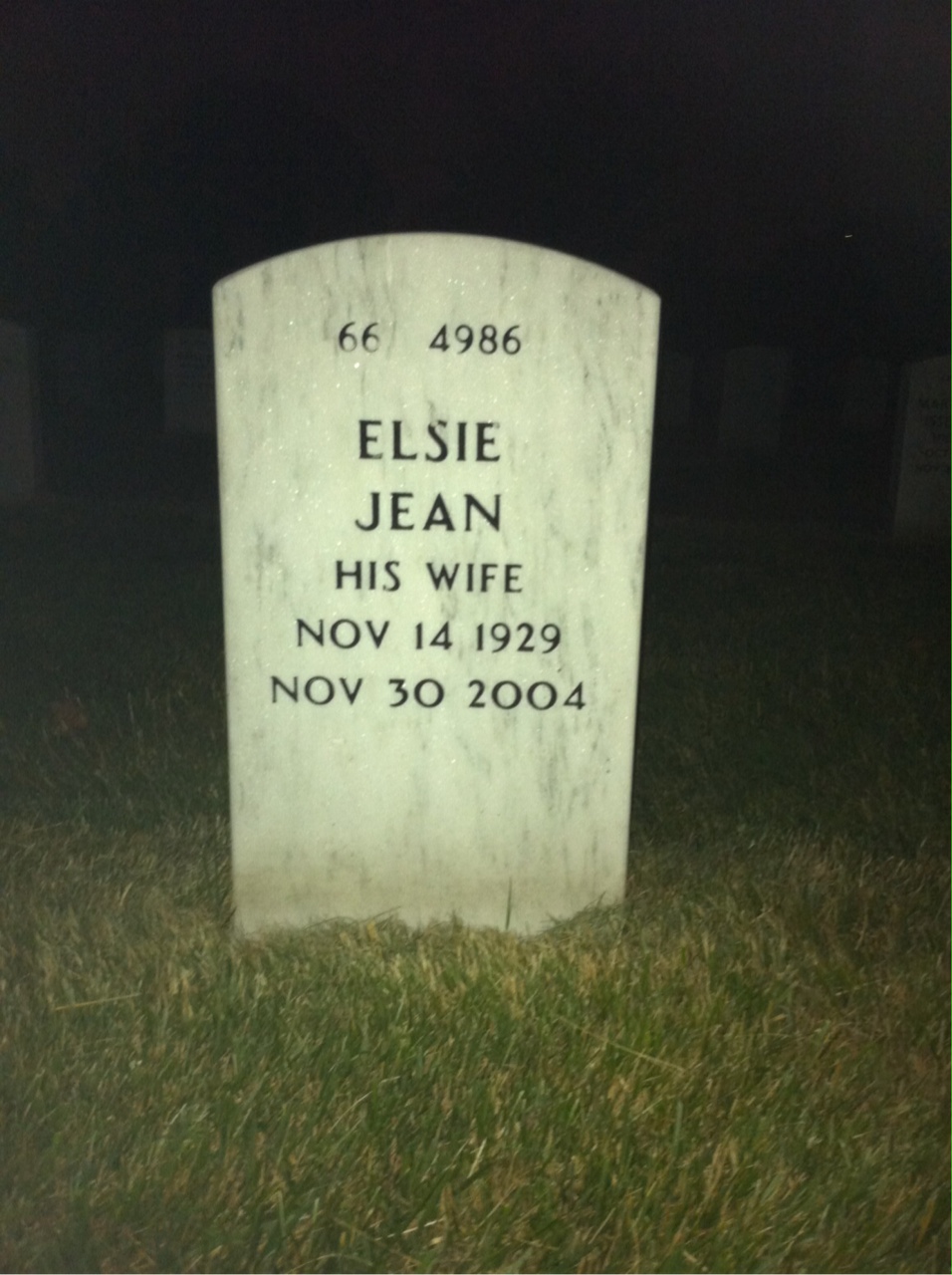 Back of headstone — Raymond Kubatz