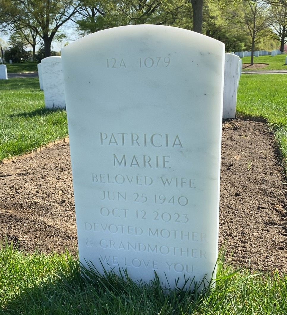 Back of headstone — Richard Monson