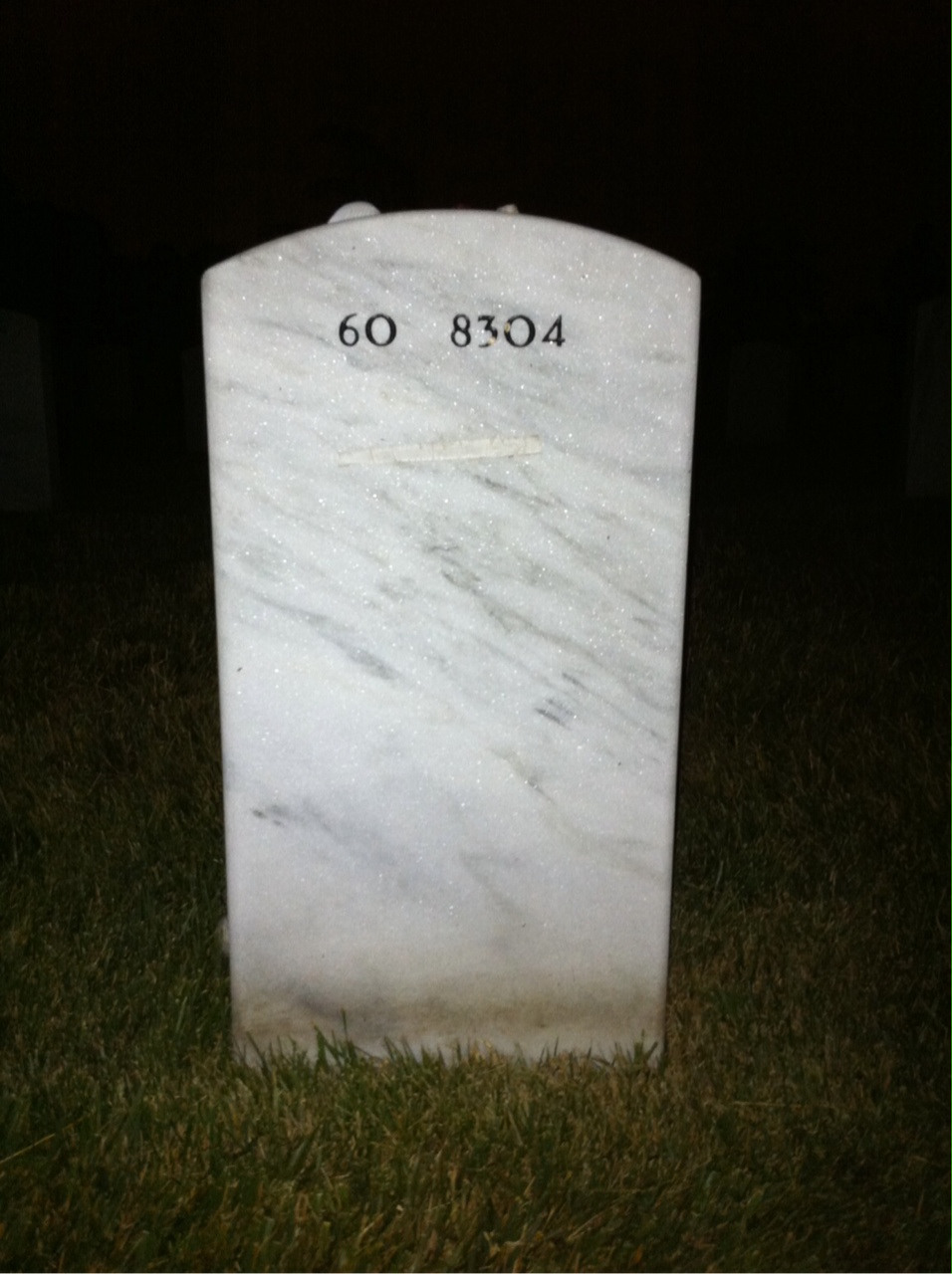 Back of headstone — Shawn Dostie