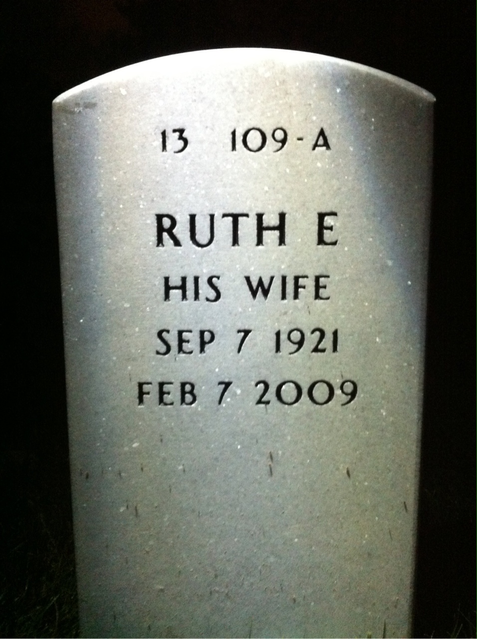 Back of headstone — John Stratton