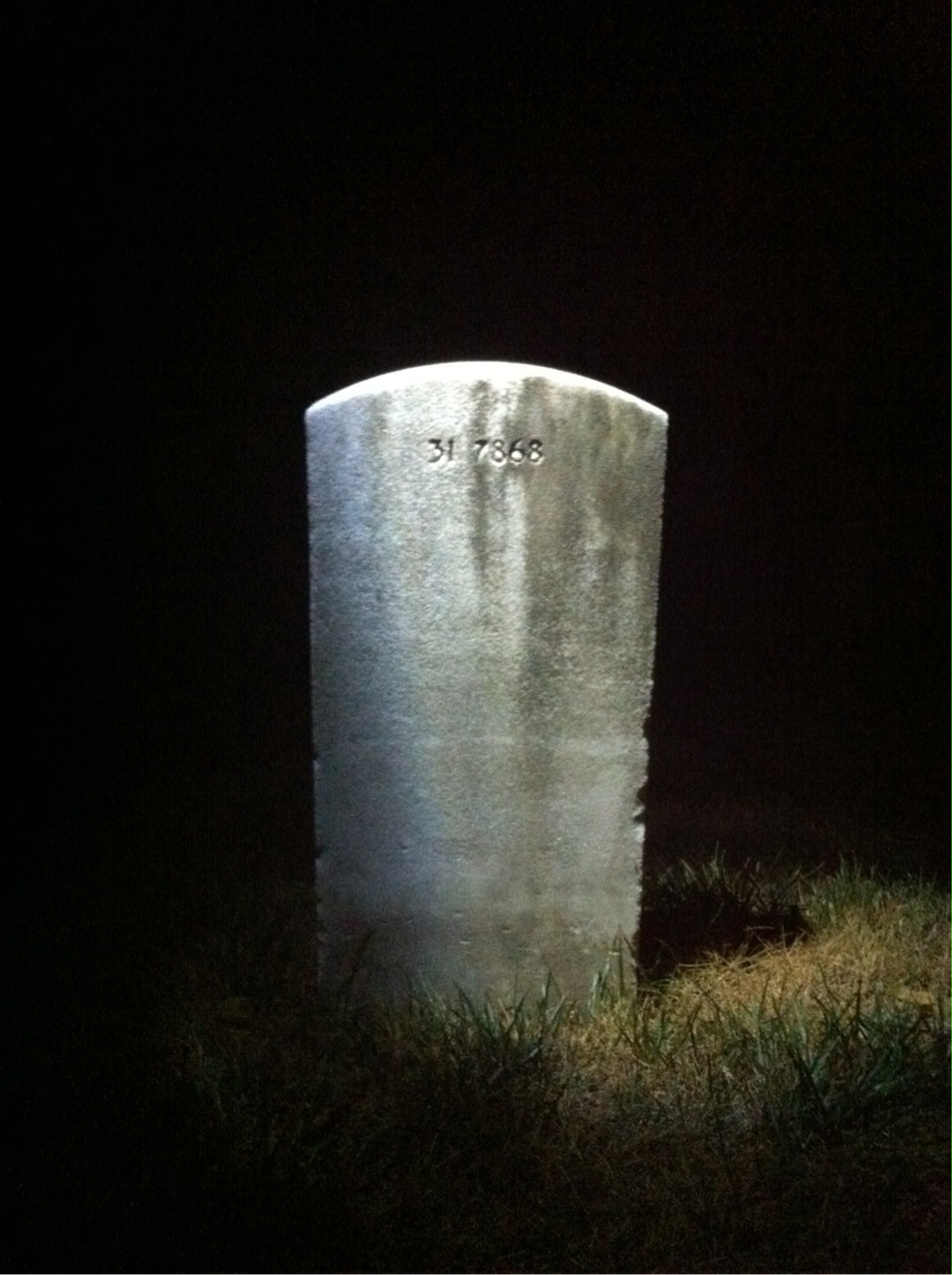 Back of headstone — John Bedish