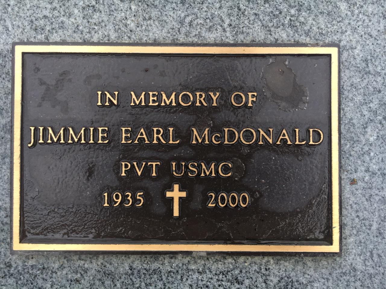 Jimmie Earl Mcdonald