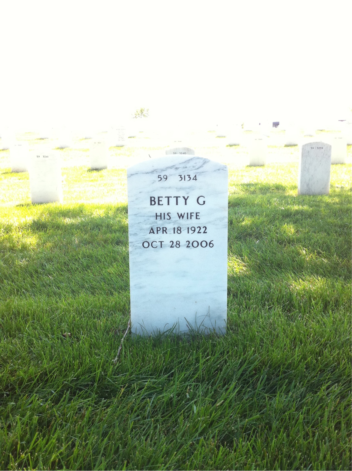 Back of headstone — Howard Shanks