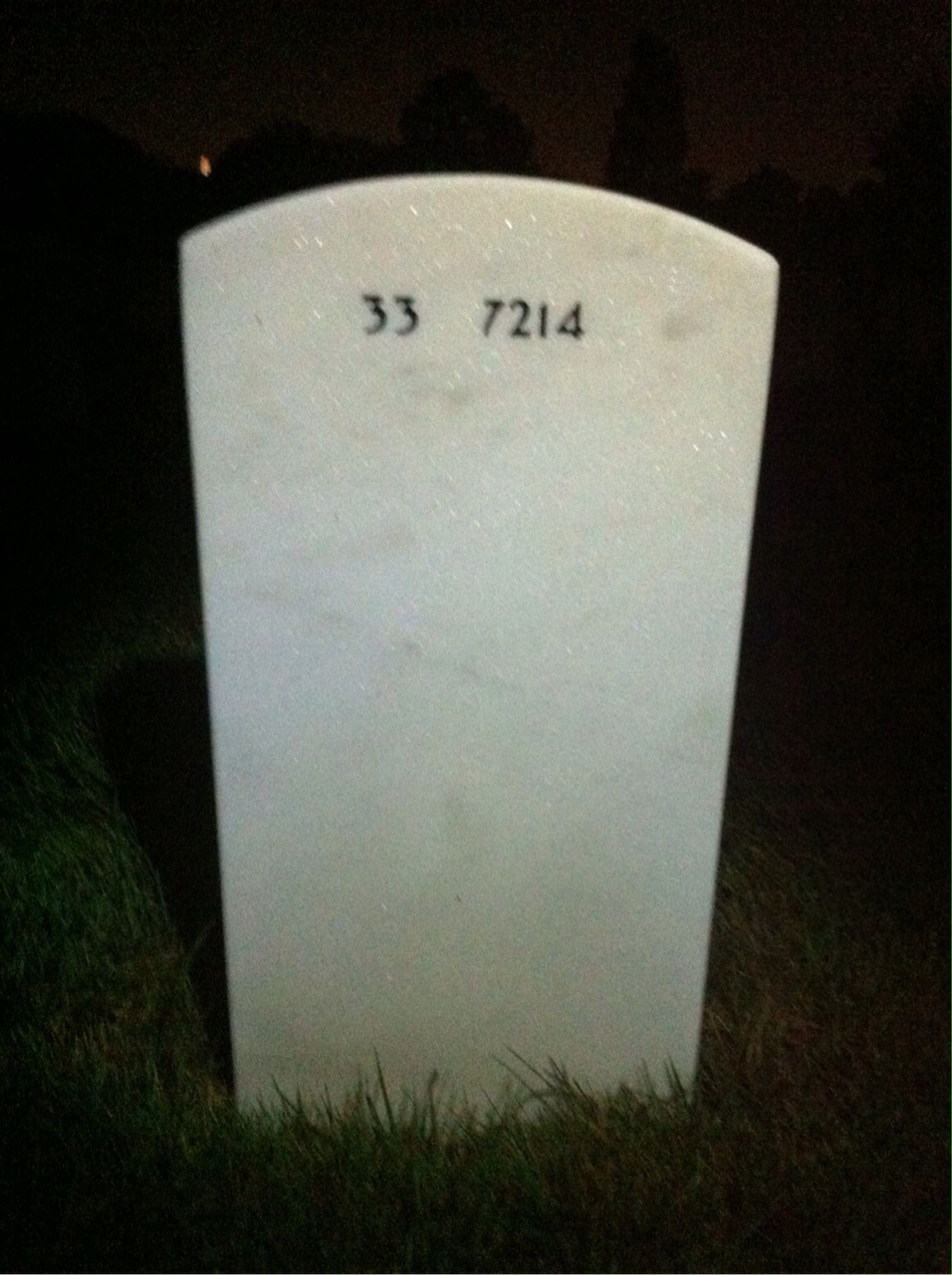Back of headstone — Edward Scullion