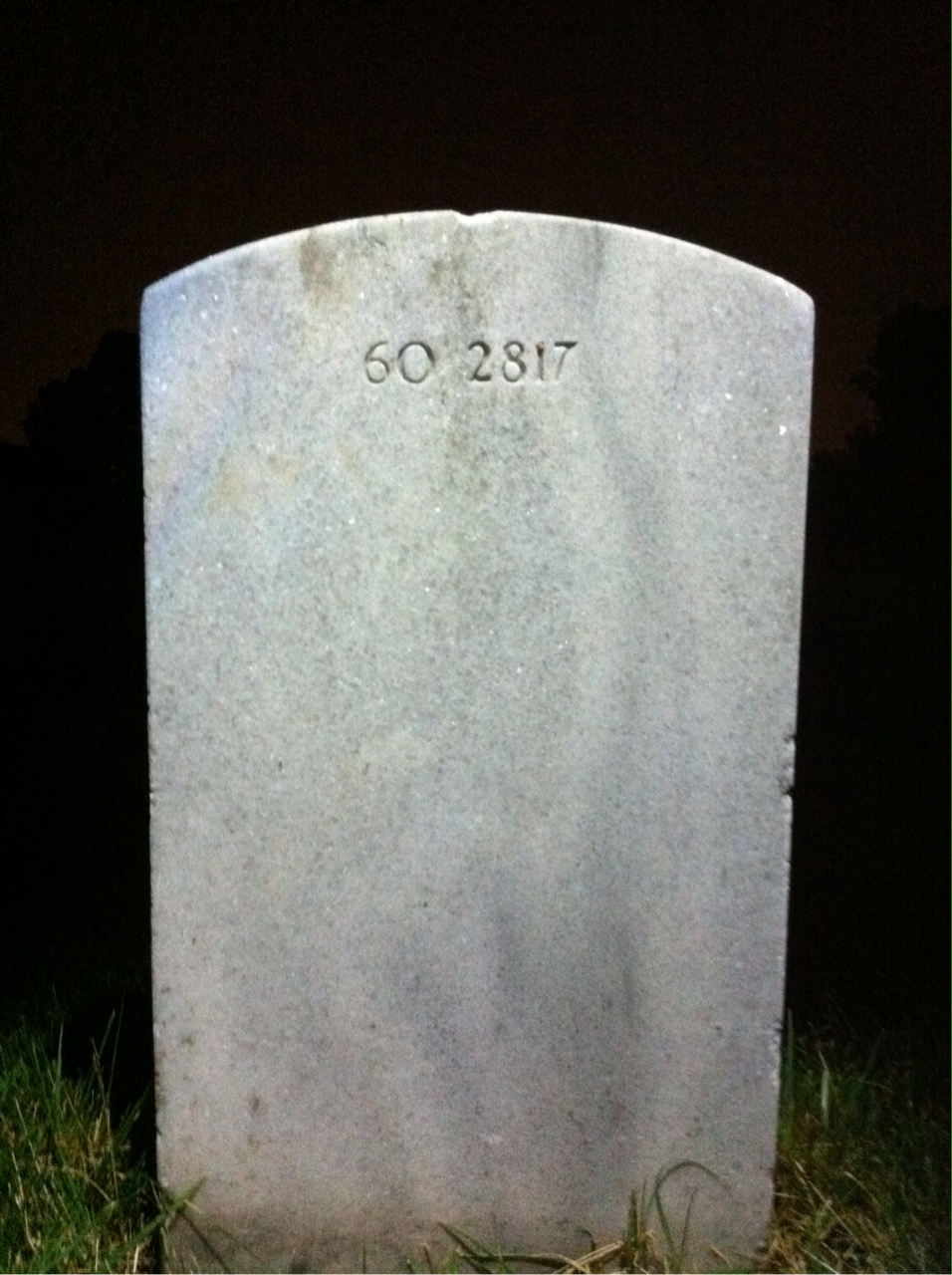 Back of headstone — Irving Missman