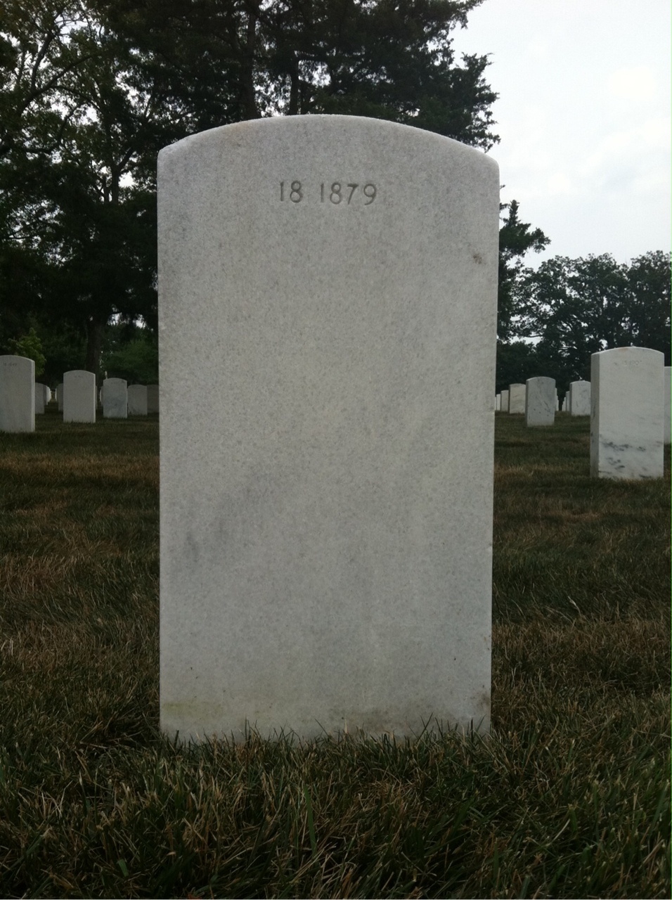 Back of headstone — Clarence Mobley