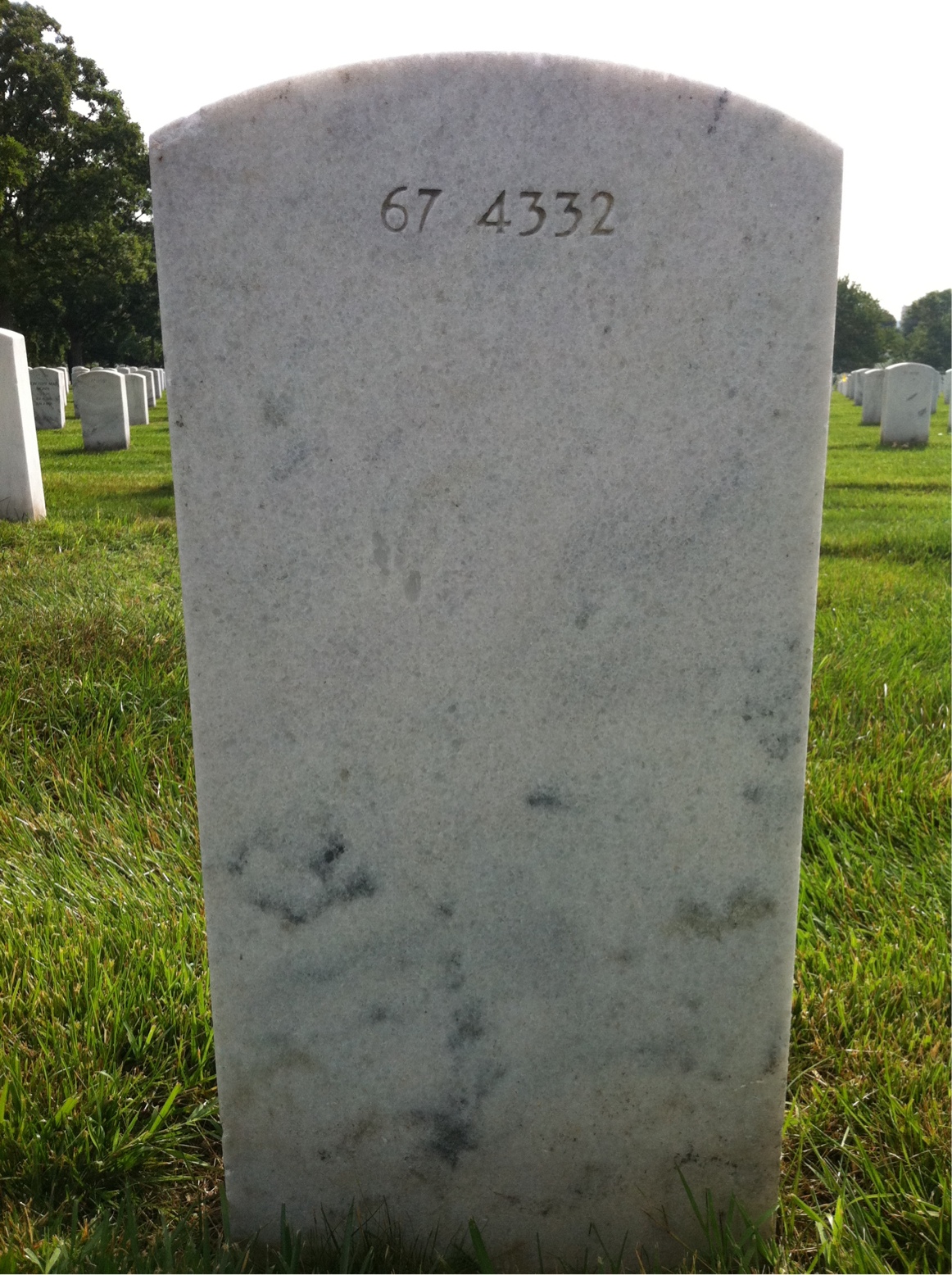 Back of headstone — Eugenio Mora