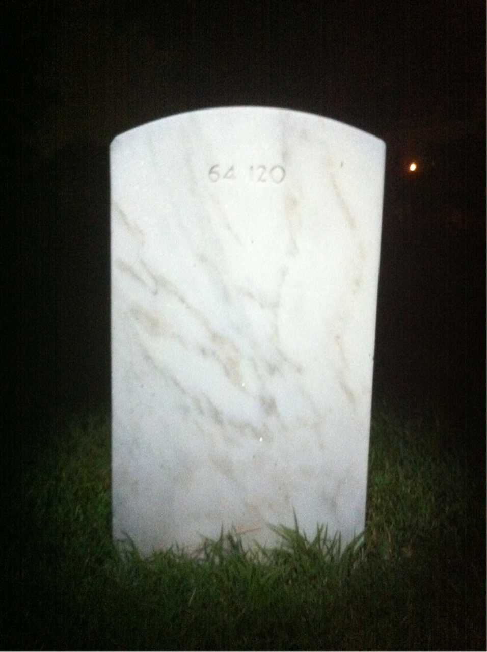 Back of headstone — Edmond Morrison
